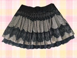 Elegant Black Lace Skirt