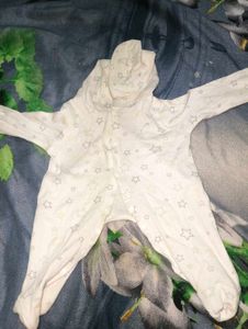 Baby Star Print Sleepsuit