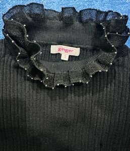 Ginger Black Knit Top