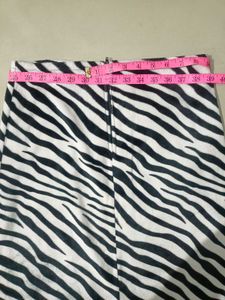 Zebra Print Pencil Skirt
