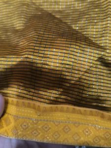 Vintage Mustard Heavy Work Saree