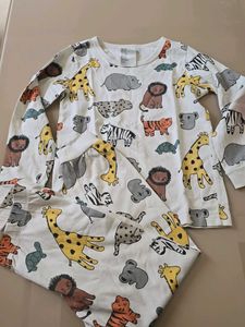 H&amp;M Cute Animal Pajama Set 3-4