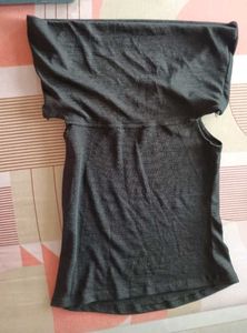Off-Shoulder Black Top