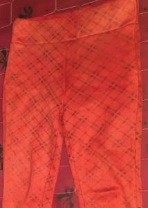 Trendy red Plaid jegging