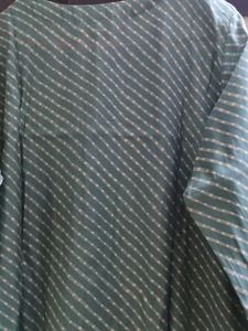 Elegant Teal Striped Kurta