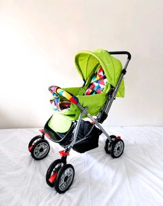 Little Pumpkin Baby Pram Reversible Handle Foldabl