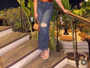 Ripped Wide Leg Jeans