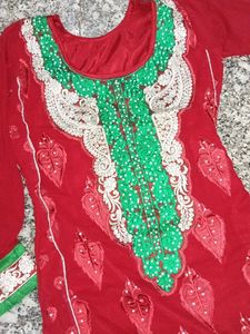 Embroidered Patiala suit