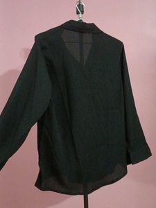 Stylish Dark Button-Up Shirt