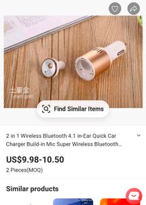 Car Charger With Headset