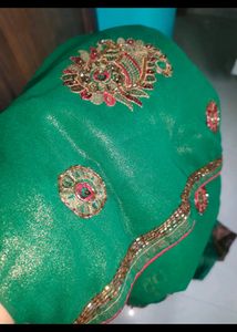 Full Maggam Work Saree With Blouse