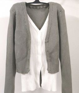 Ribbed Knit Cardigan &amp; Camisole Set