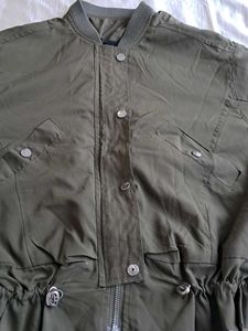 Olive Green Bomber Jacket