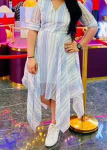MISH Striped Asymmetrical Dress