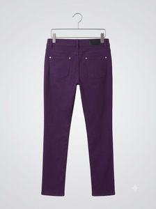 Purple Mid-Rise Jegging Pants