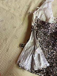 y2k Leopard Print Corset Top
