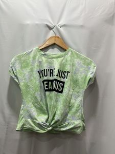 Green Tie-Dye Graphic T-Shirt