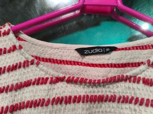 Chic Striped Textured Top
