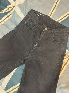 Gray Wide Leg Jeans