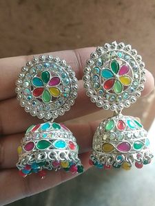 Colorful Jhumka Earrings
