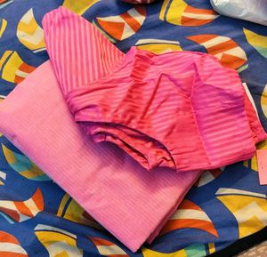 Pink Tangail Saree With Blouse