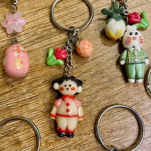 Cute Handmade Doll Keychain