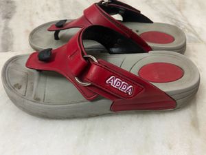 Price Drop Only @₹99 Used Red Grey Adda Slippers