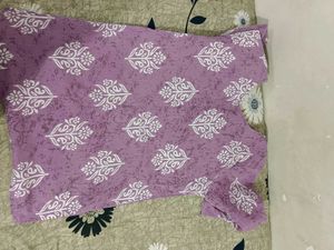 Stylish Purple Printed Tunic Kurta