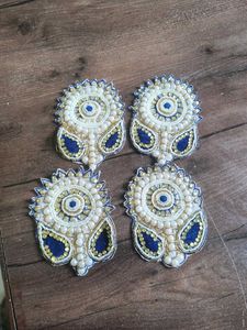 Set of 4 Embroidered Patches
