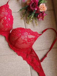 Red Lace Bra