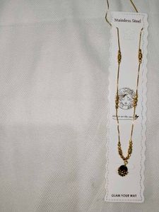 Elegant Gold Chain Necklace(2)