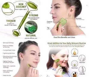 Jade Face Roller &amp; Gua Sha Set