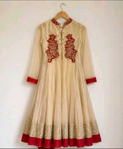 Elegant Anarkali gown Set with Embroidery