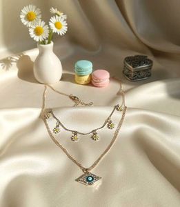 Layered Evil Eye Necklace