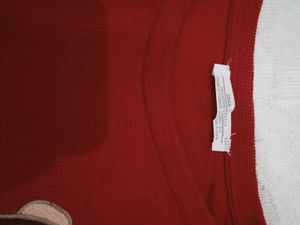 Red Long Sleeve Top
