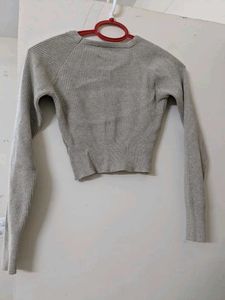 Ribbed Knit Long Sleeve Top