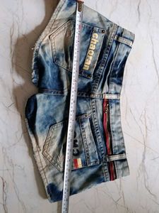 Distressed Denim Shorts