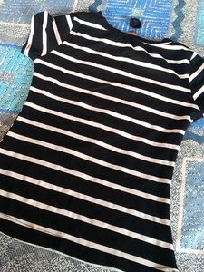 Striped Tee with Detail