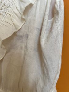 White Embroidered Top