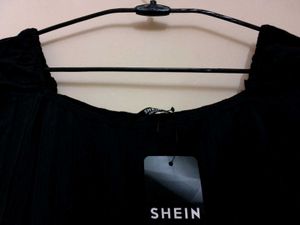 Black Long Sleeve Square Neck Dress