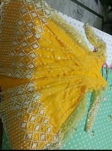 Elegant Yellow Embroidered Anarkali