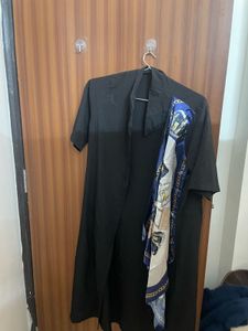 Designer Print Silk Scarf dress