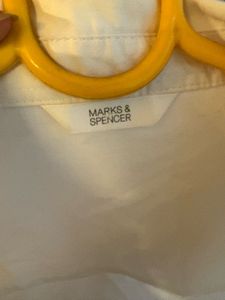 Solid white classic shirt