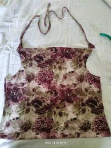 Floral Print Halter Neck Top