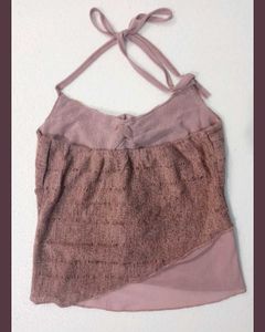 Coquette Y2Klace rosette tie-up cami