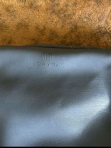 Genuine Leather Blue Waist Bag