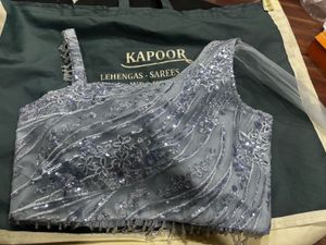 Stunning Blue Sequined Fish Cut Lehenga Choli