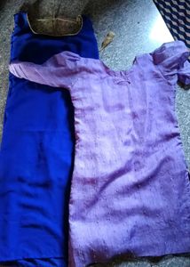🎀Purple &amp; Blue Ethnic kurti Set