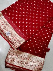 Premium Georgette Banarasi Silk Saree