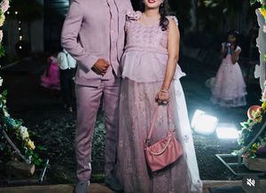 Elegant Lilac maternity gown
